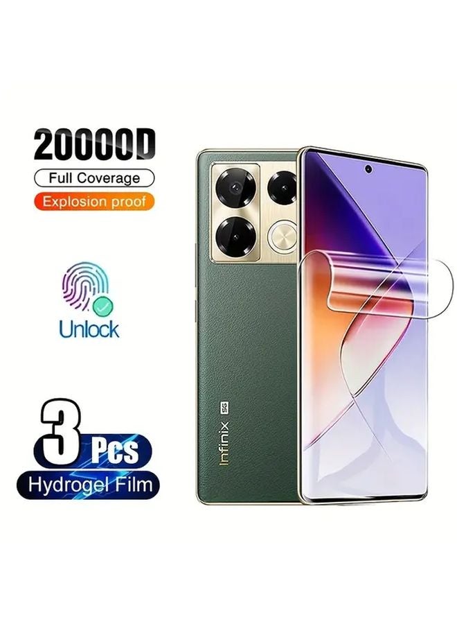 فيلم هيدروجيل لـ Infinix Note 30 VIP مقاوم للخدوش مع خاصية النانو المرتدة - Image 1